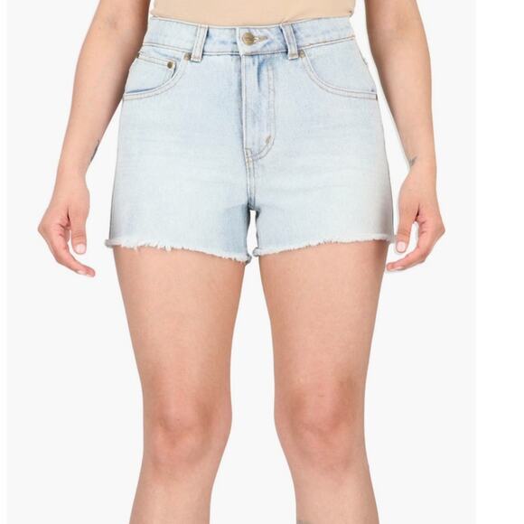 Cavalli Class Womens 27 Frayed Hem Denim Shorts NEW - Picture 2 of 11